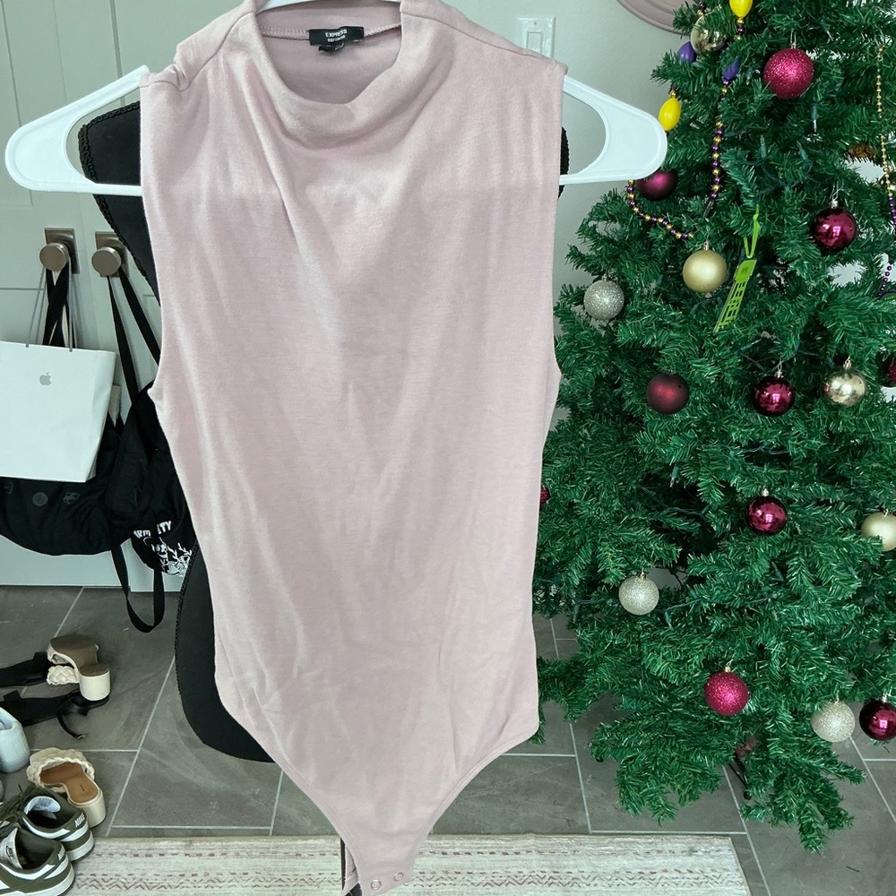 Sleeveless Pink Bodysuit